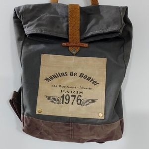 Original Myra Bag Backpack Canvas Leather Backpack